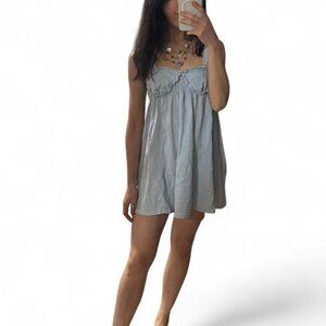 Free People Blissful Breeze Mini Baby Blue‎ Dress Size XS